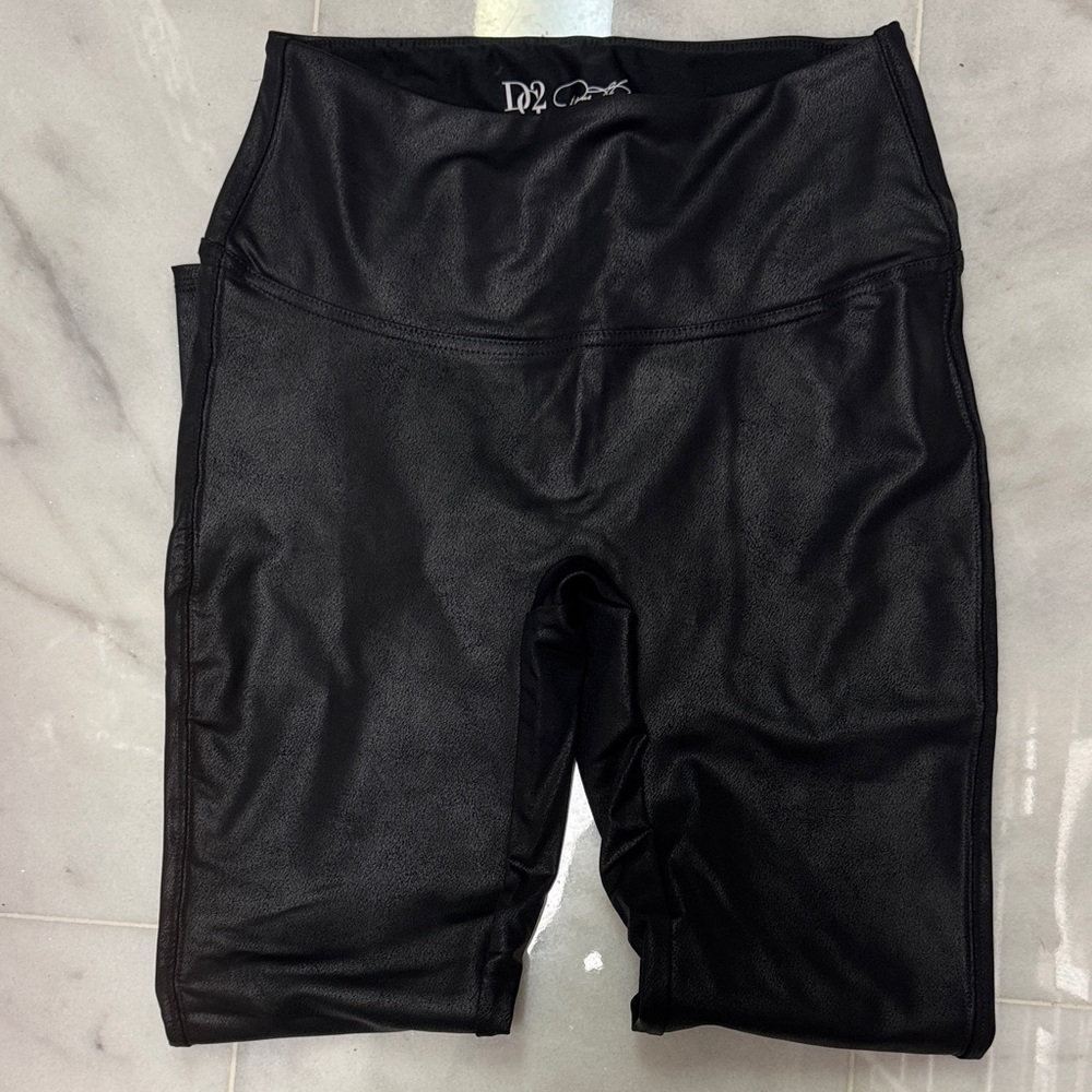 Diane Gilman Black Faux Leather Leggings. Brand new! Never worn!